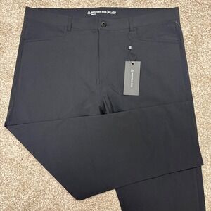 NEW Western Rise Evolution Pant Mens 40x30 Black Slim Technical Travel Trousers